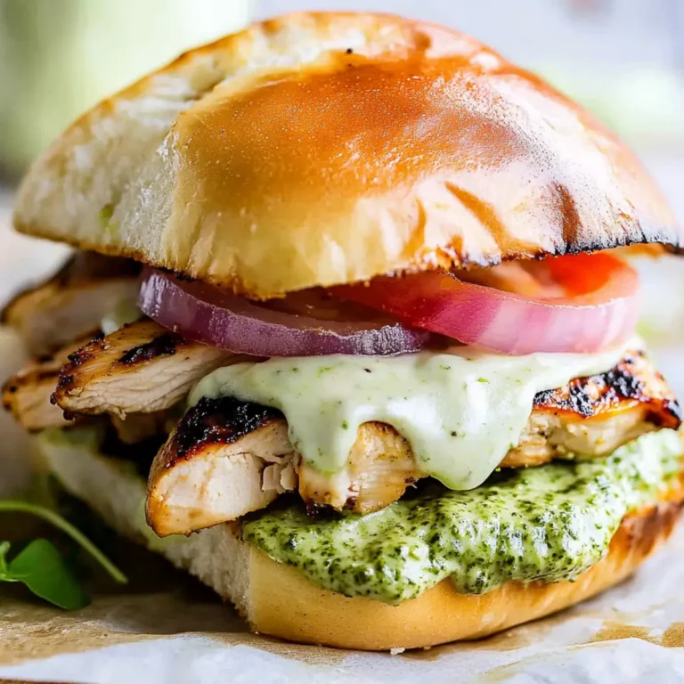 Ultimate Grilled Chicken Pesto Sandwich