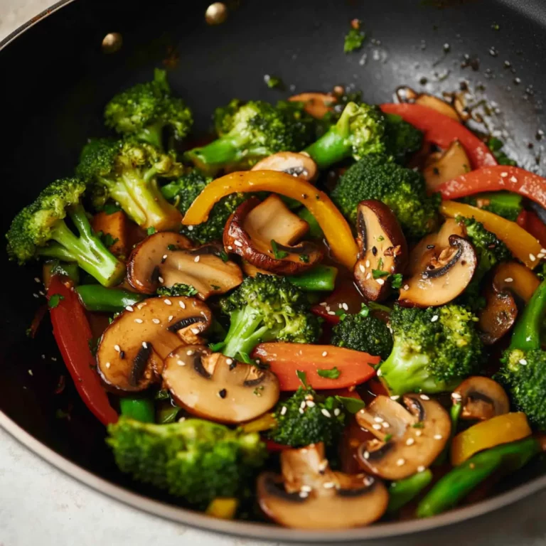 Vegan Broccoli and Mushroom Stir Fry