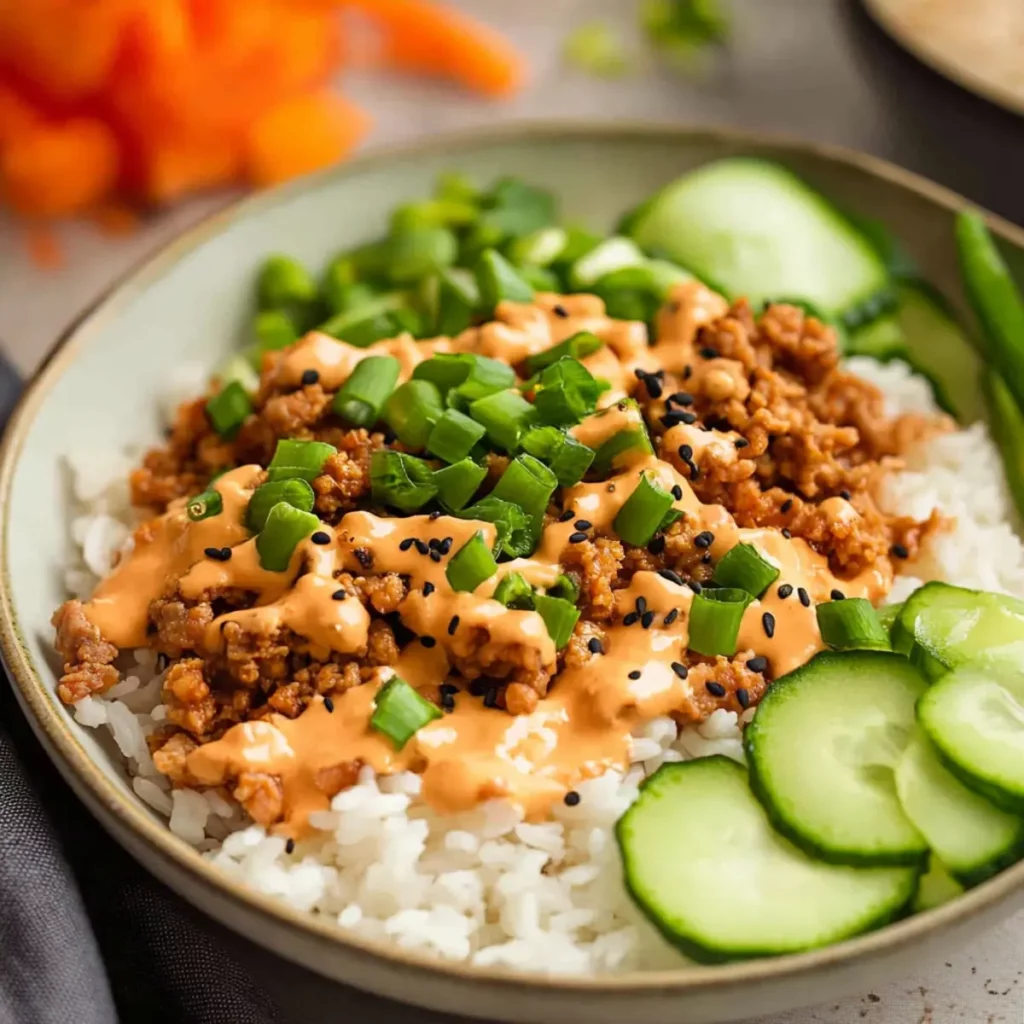 Bang Bang Ground Turkey Rice Bowls