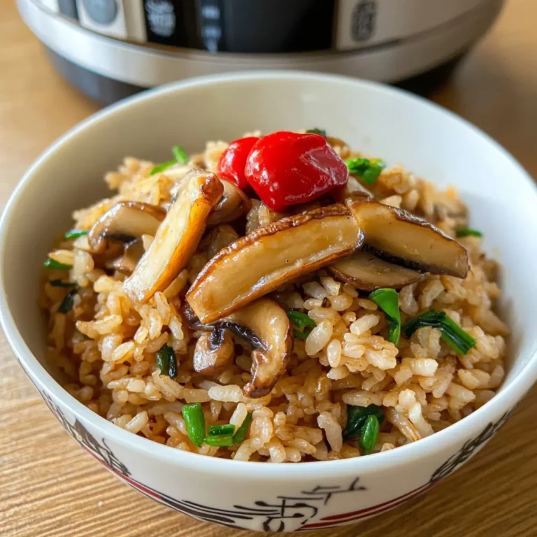 One-Pot Soy Sauce Mushroom Rice