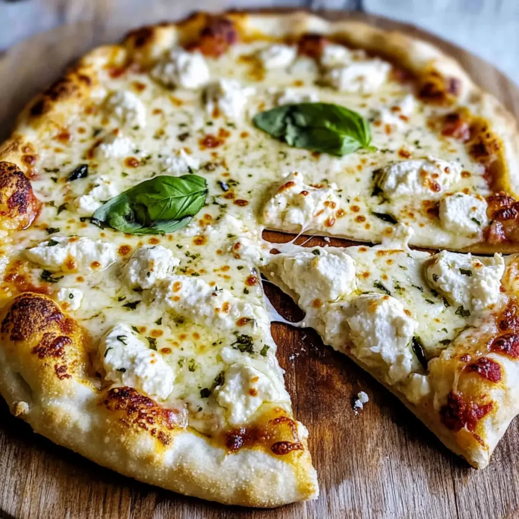 White Pizza with Ricotta & Herbs