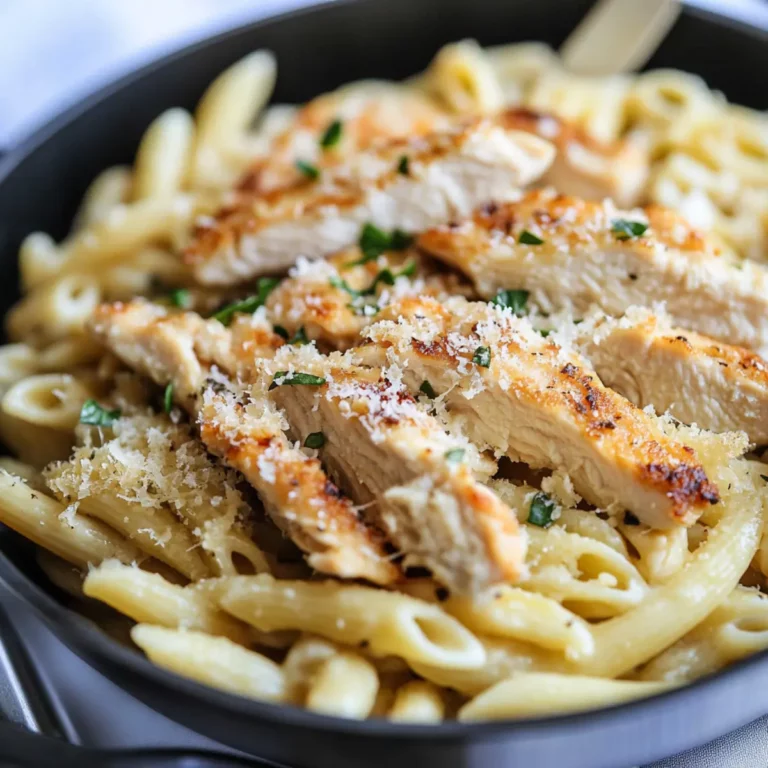 Easy Garlic Parmesan Chicken Pasta