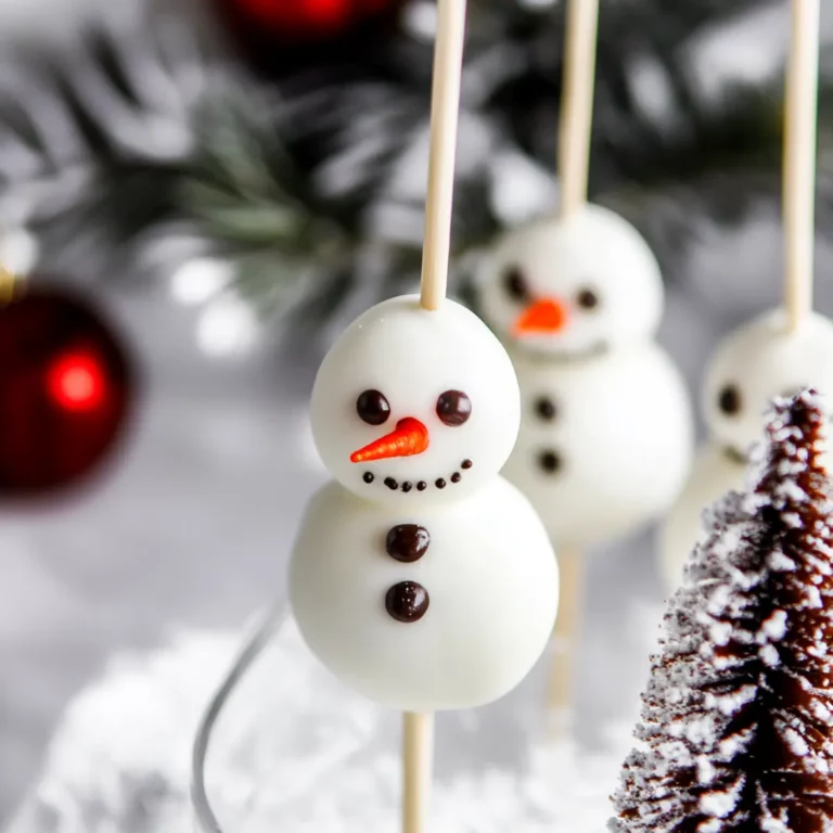 Snowman Cake Pops