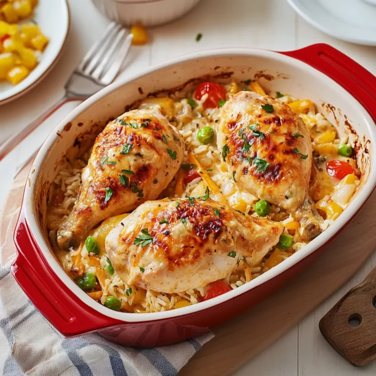 Poulet et riz sauvage gratiné