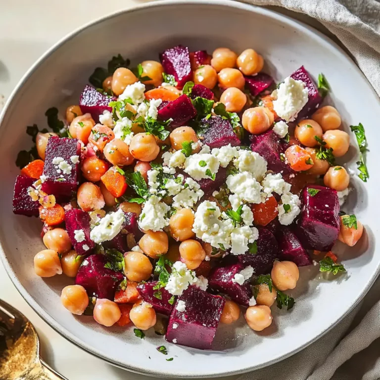 Chickpea Beet Feta Salad