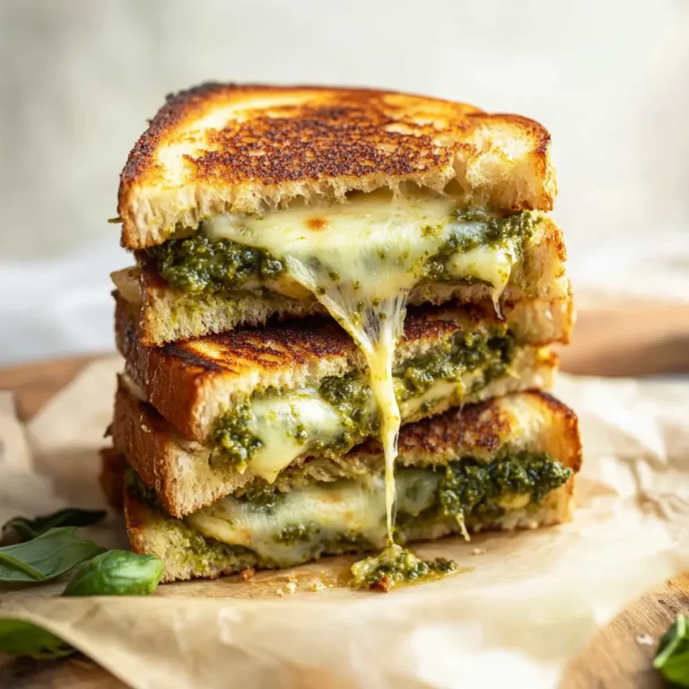 Best Pesto Grilled Cheese