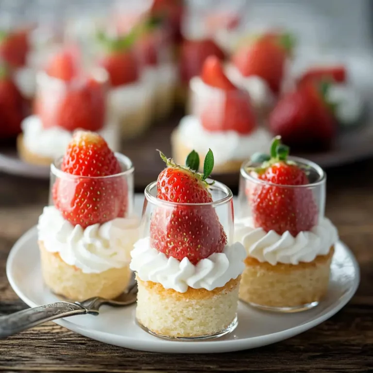 Mini Strawberry Shortcakes for Parties