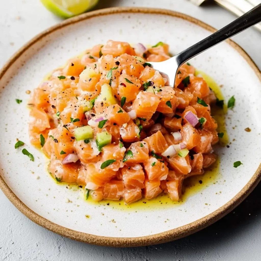 Delicious Salmon Tartare Recipe With Fresh Ingredients And Tips BeRecipe Delicious Salmon Tartare Recipe With Fresh Ingredients And Tips BeRecipe