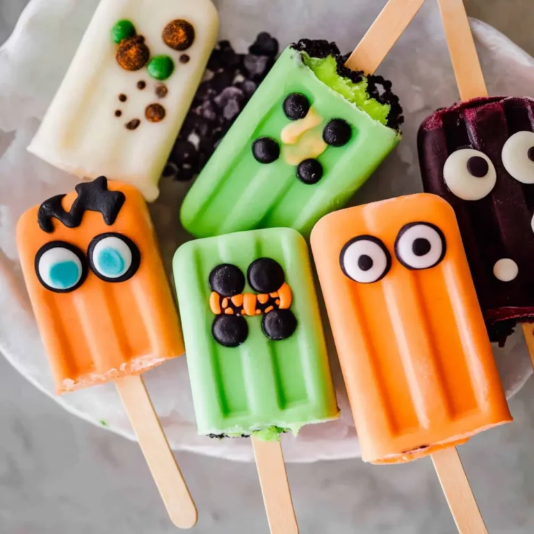 Spooky Monster Cakesicles
