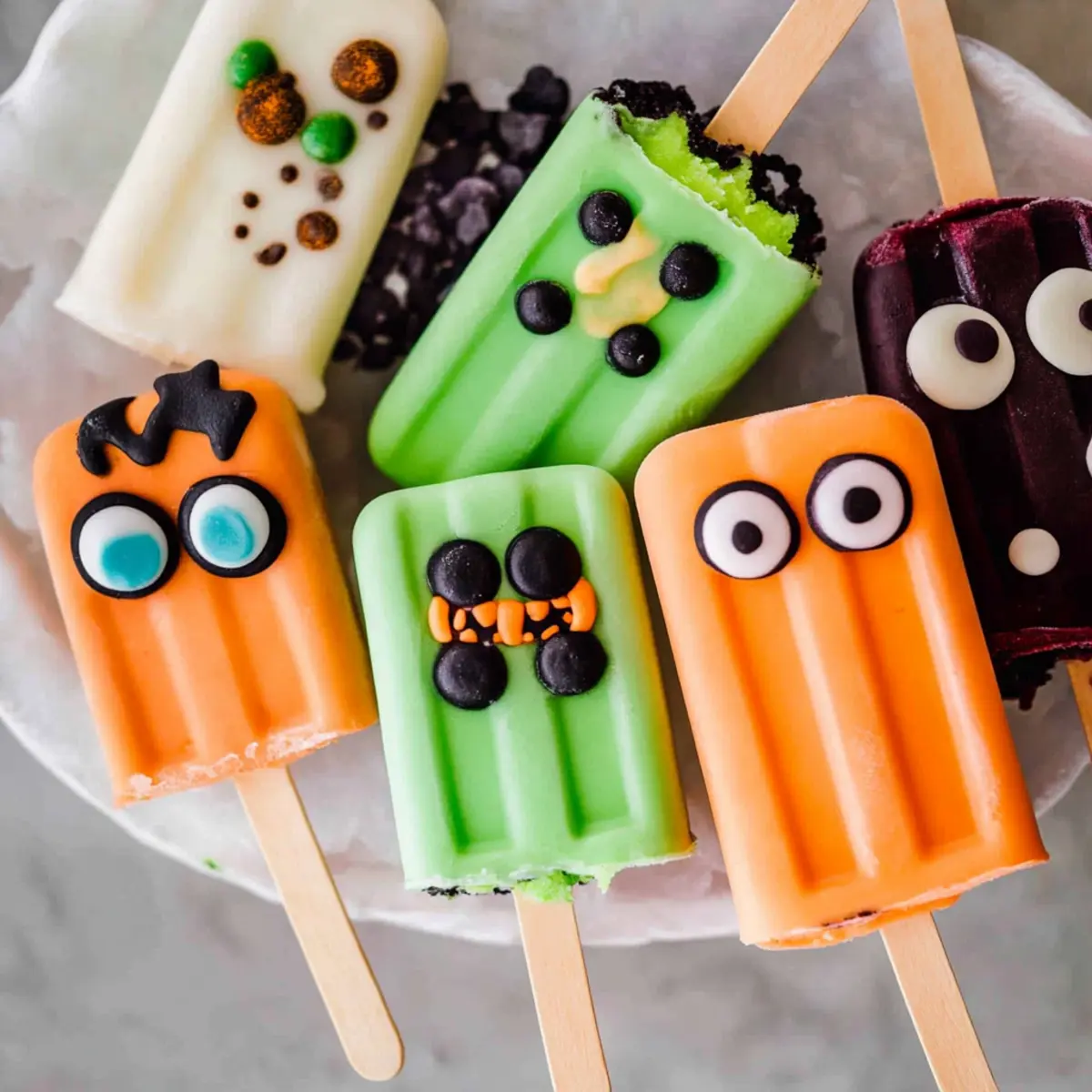 Spooky Monster Cakesicles