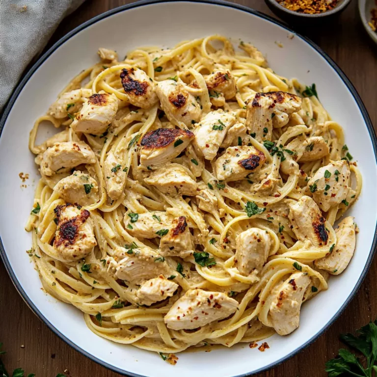 Creamy Cowboy Chicken Linguine Skillet