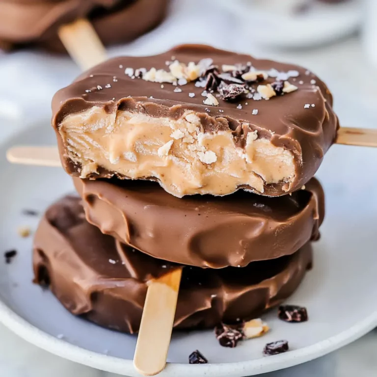Frozen Peanut Butter Protein Pops