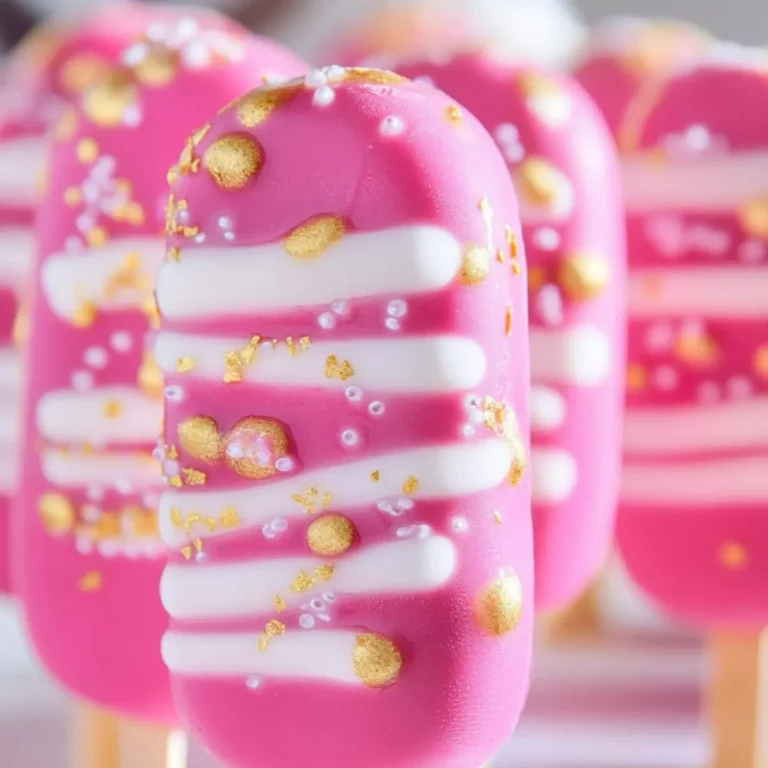 Strawberry Party Cakesicles