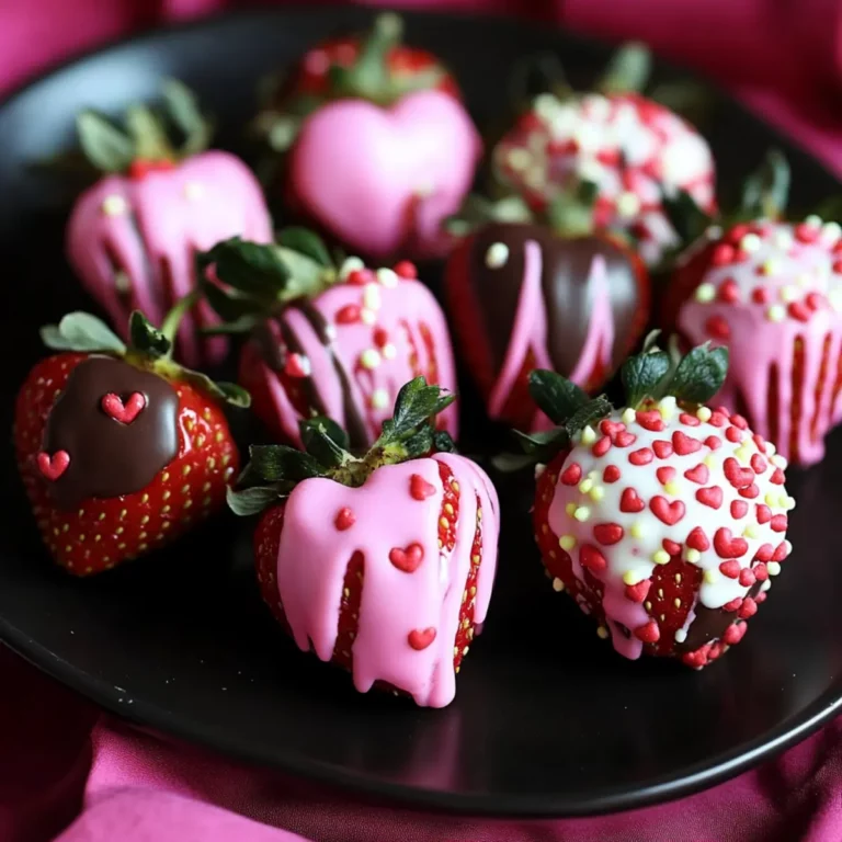 Valentine’s Dipped Strawberries