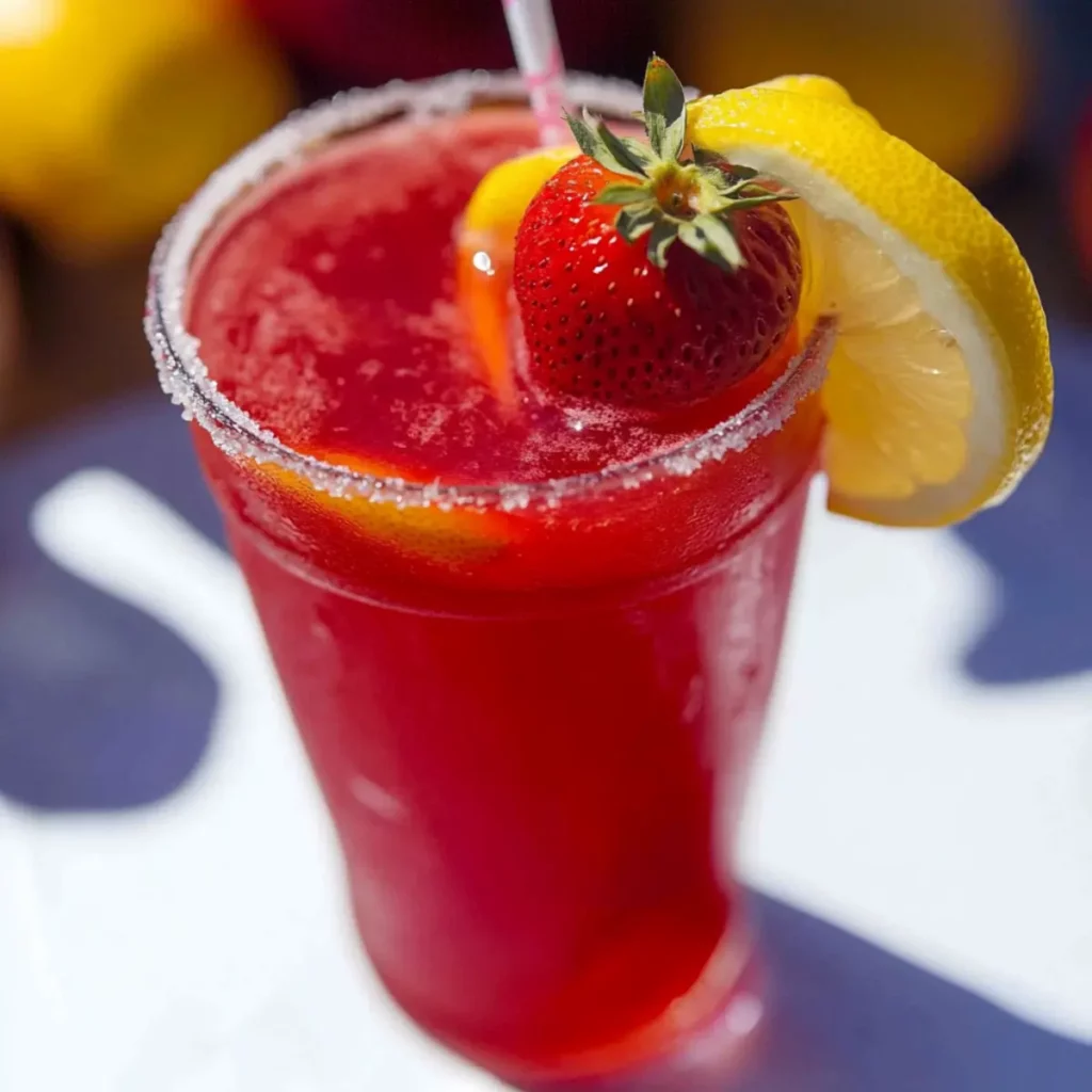 Strawberry Lemon Hibiscus Refresher