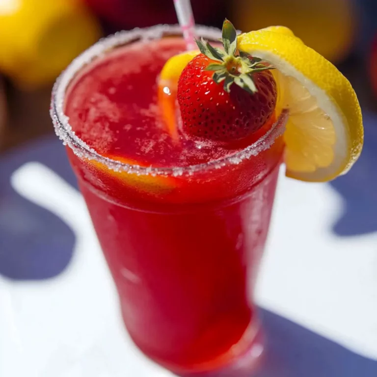 Strawberry Lemon Hibiscus Refresher