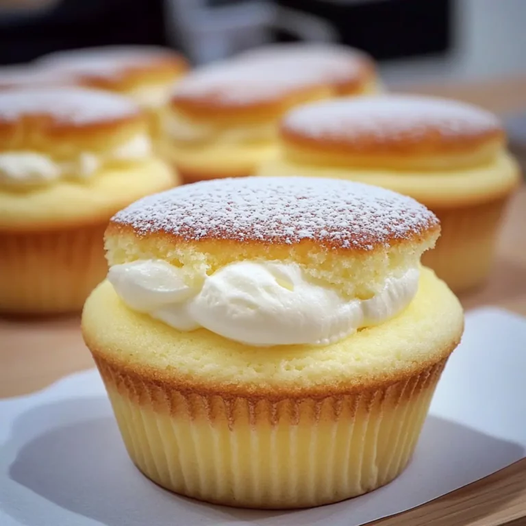 Japanese Cotton Cheesecake Cupcakes