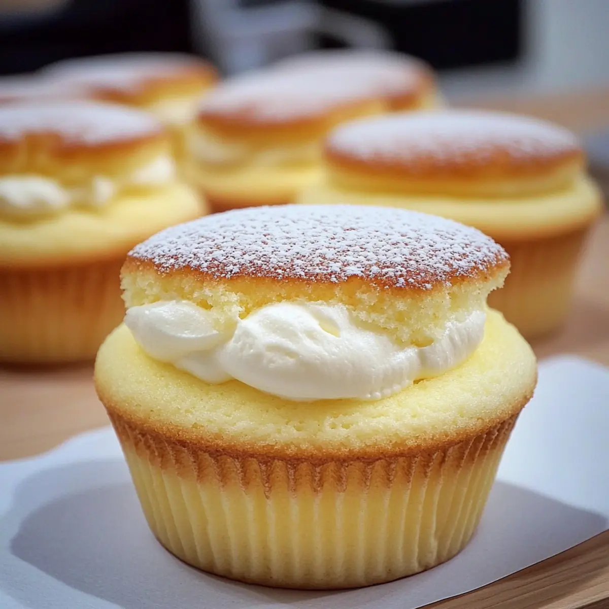 Japanese Cotton Cheesecake Cupcakes