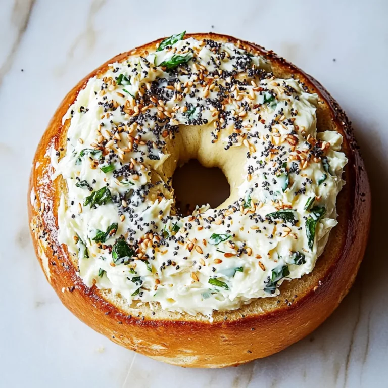 Cream Cheese Bagels with Fresh Toppings