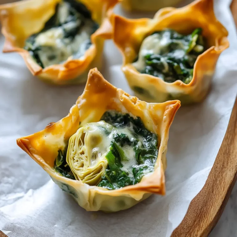 Spinach & Artichoke Wontons