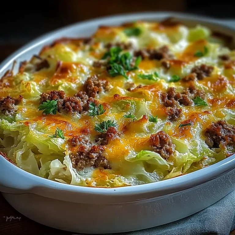 Creamy cabbage and minced beef gratin