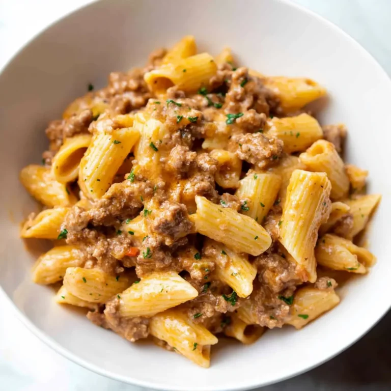 Creamy beef pasta