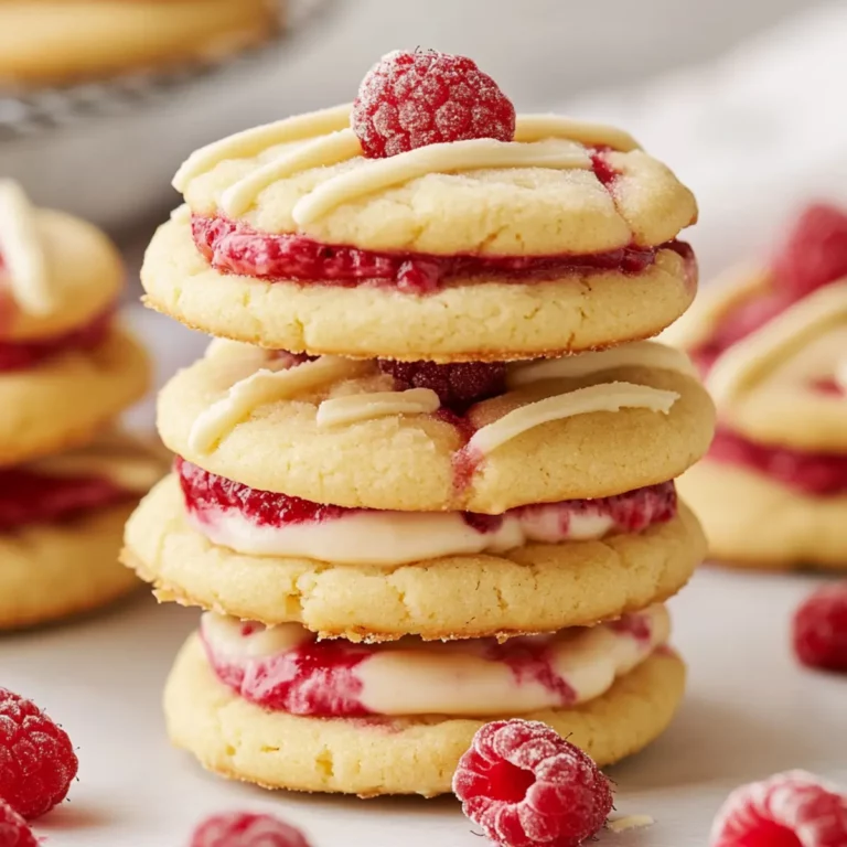 Fresh Raspberries & Crème Cookies