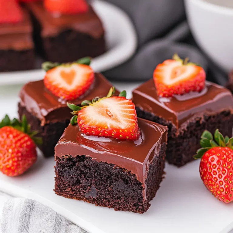 Chocolate Covered Strawberry Brownies