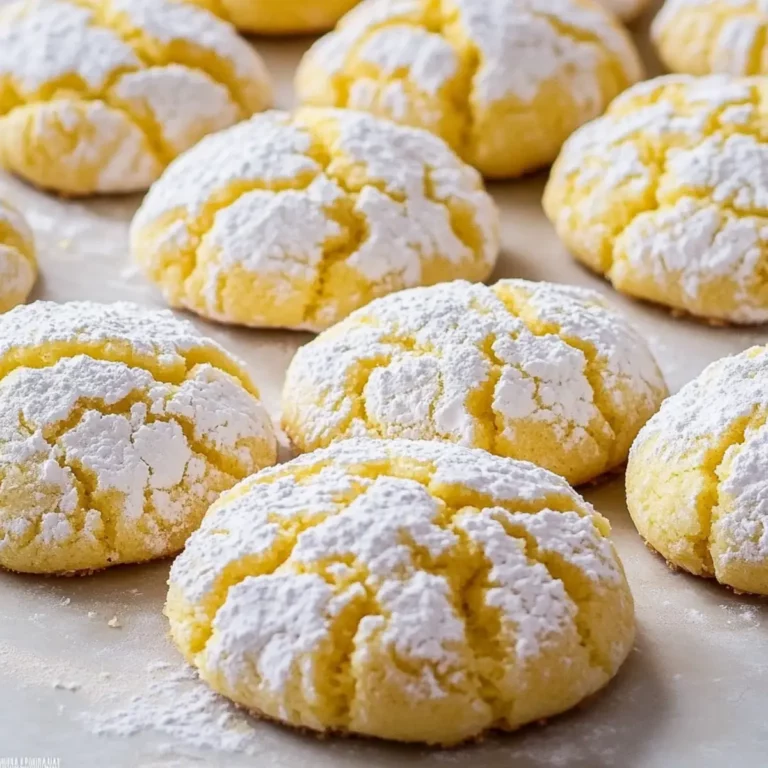 Lemon Crinkle Cookies