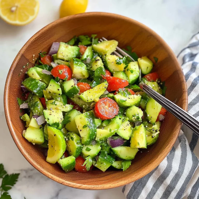 Salade méditerranéenne avocat & citron
