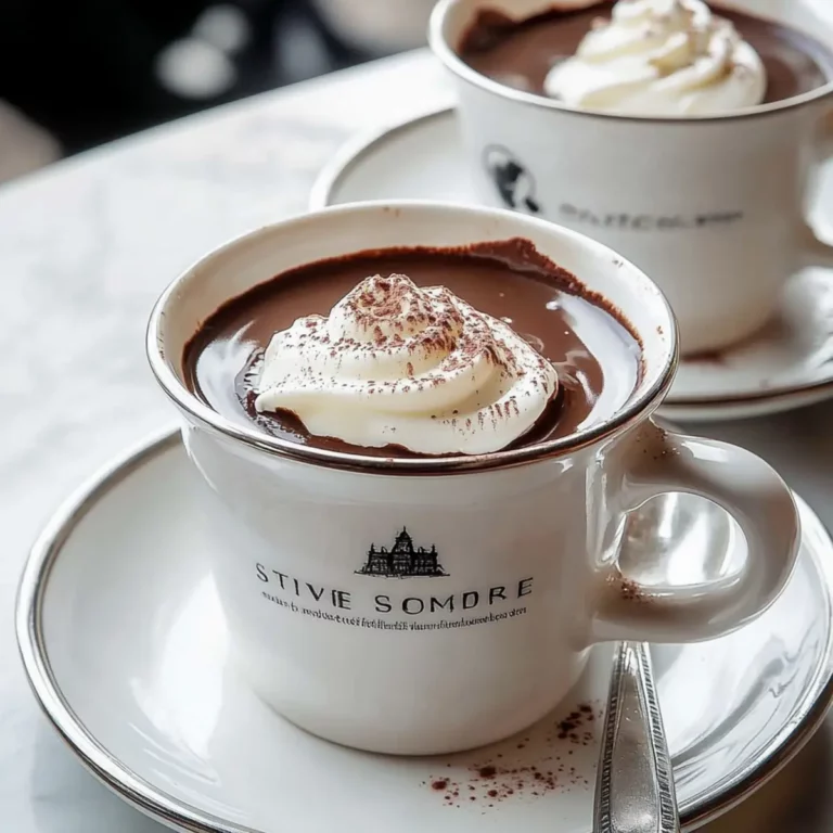 Paris-Style Thick Hot Chocolate