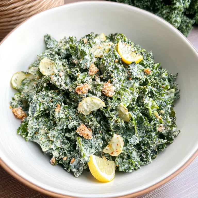 Vegan Lemon Kale Caesar Salad