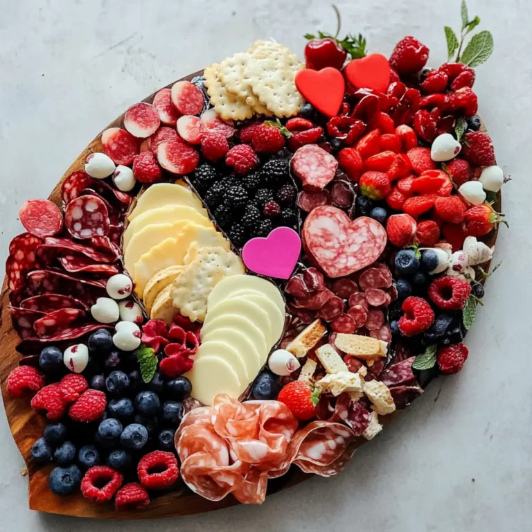 Valentine-Themed Charcuterie Board