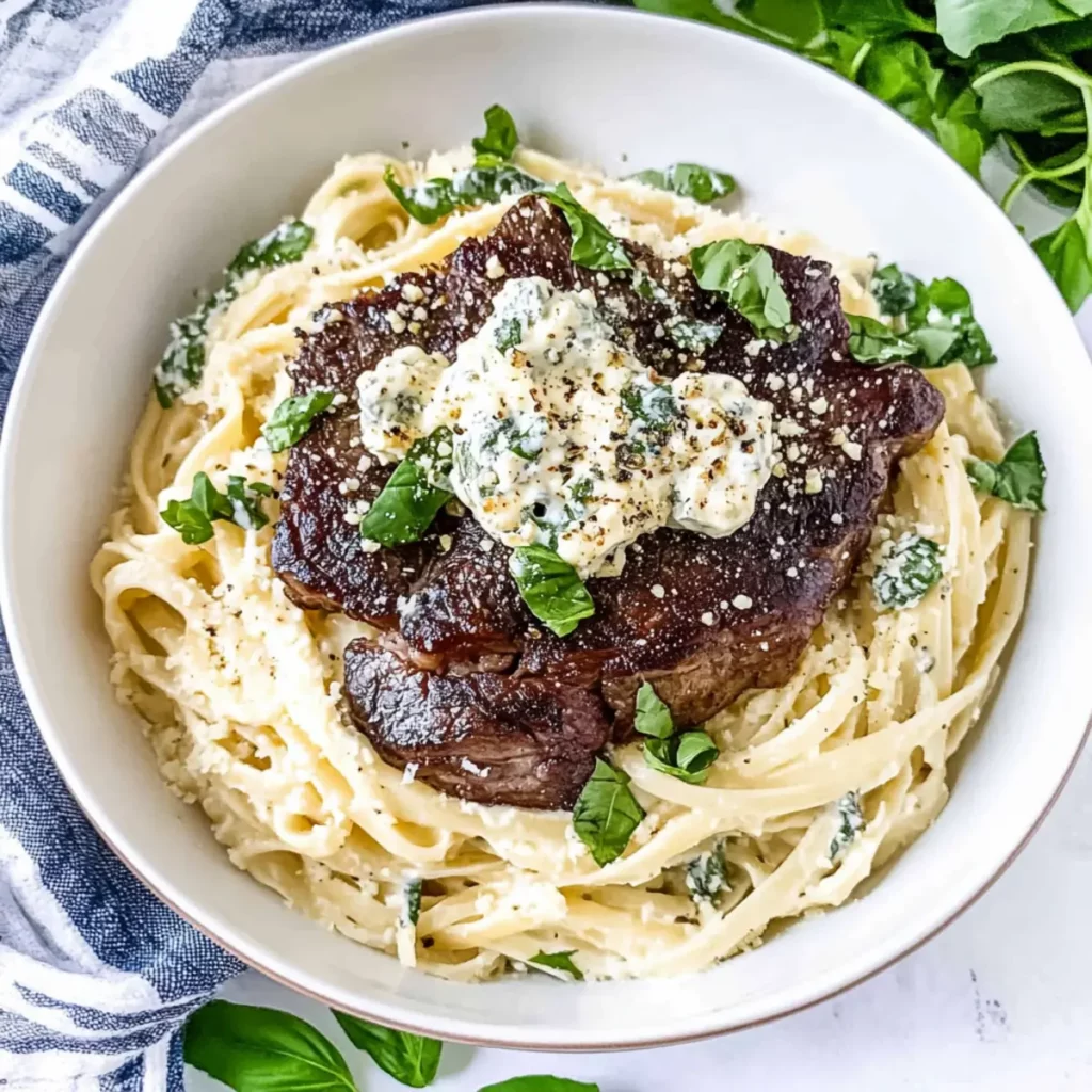 Steak Gorgonzola Alfredo