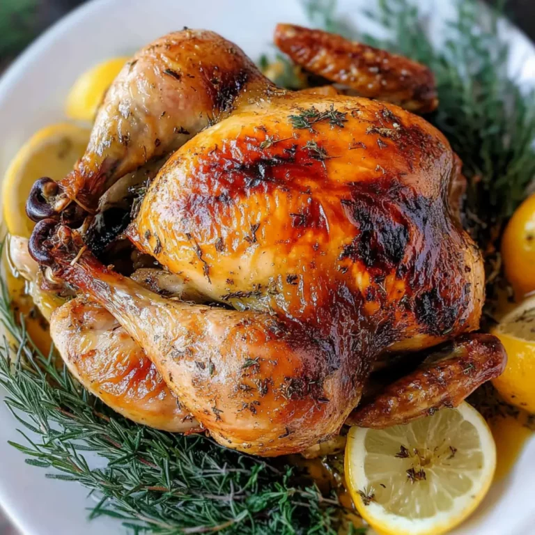 Roast chicken with herbs