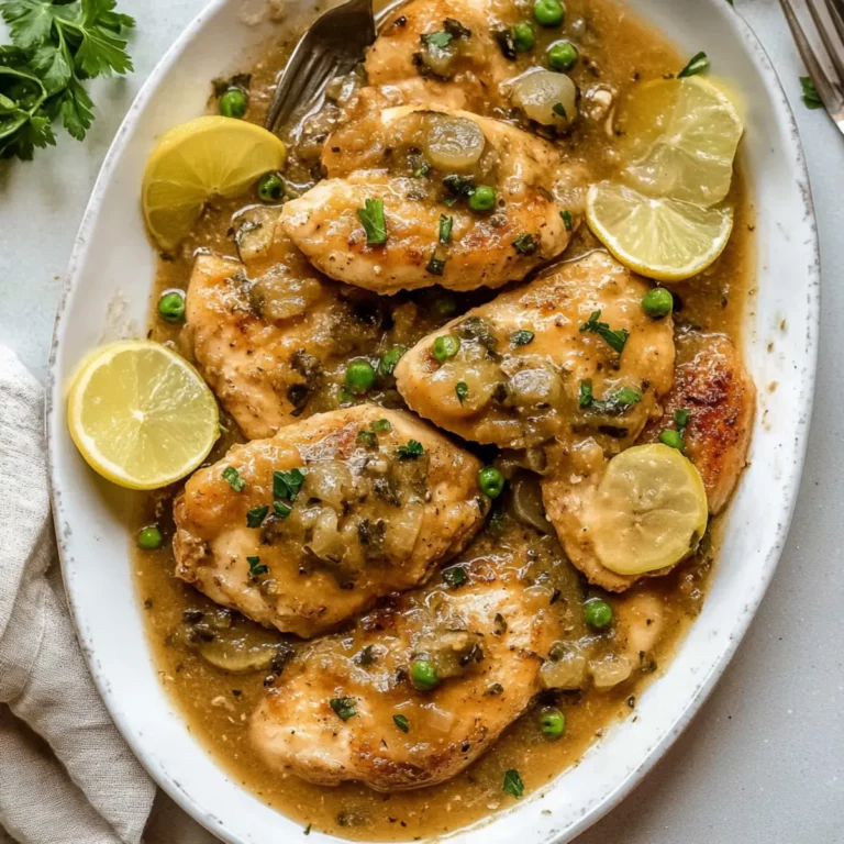 Effortless Crockpot Chicken Piccata