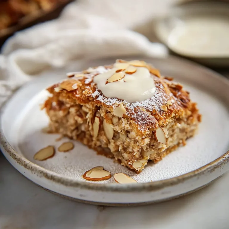 Almond Croissant Baked Oats