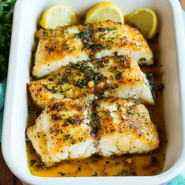 Amazing Baked Honey Marinated Cod