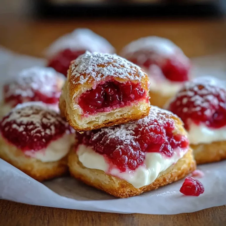 Raspberry Cream Cheese Bites