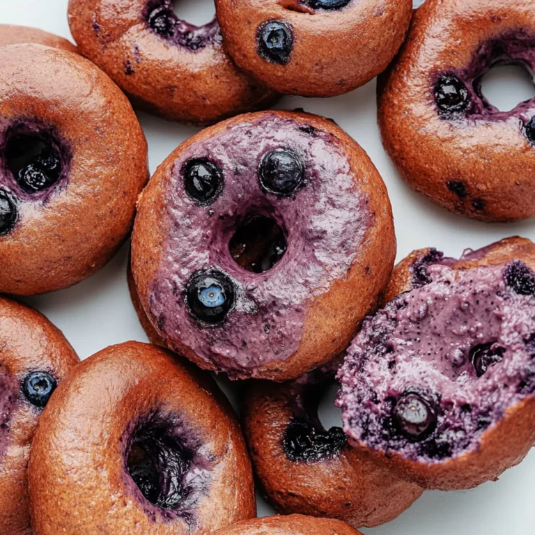 Homemade Blueberry Bagels