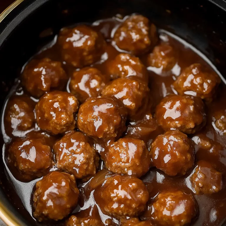 Slow Cooker Salisbury Steak Meatballs