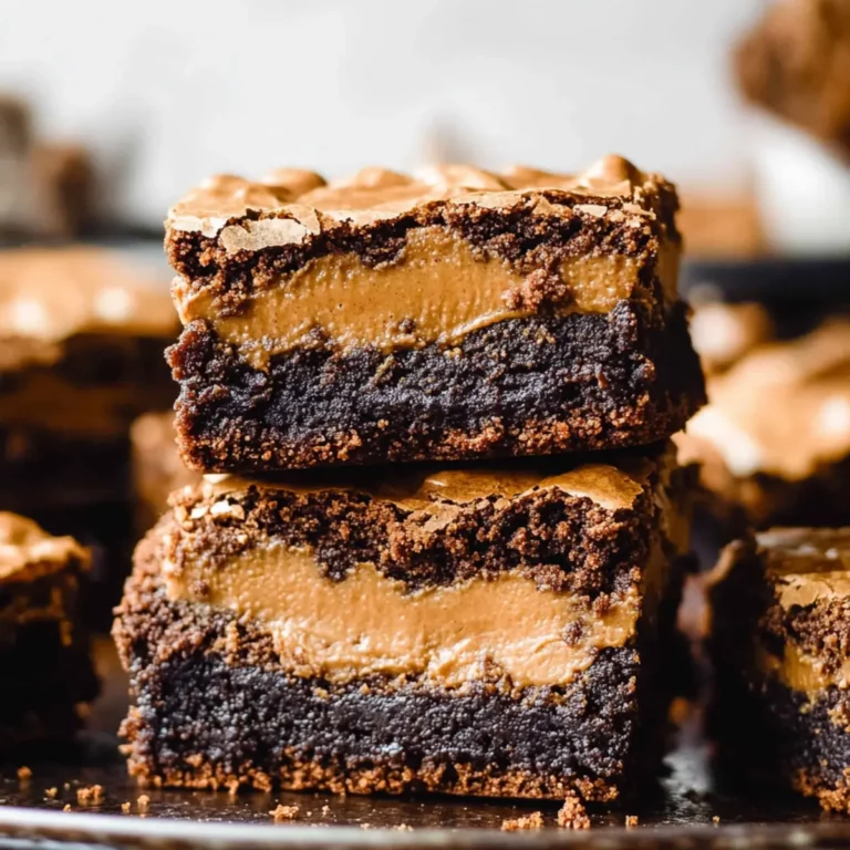 Biscoff Stuffed Brownies