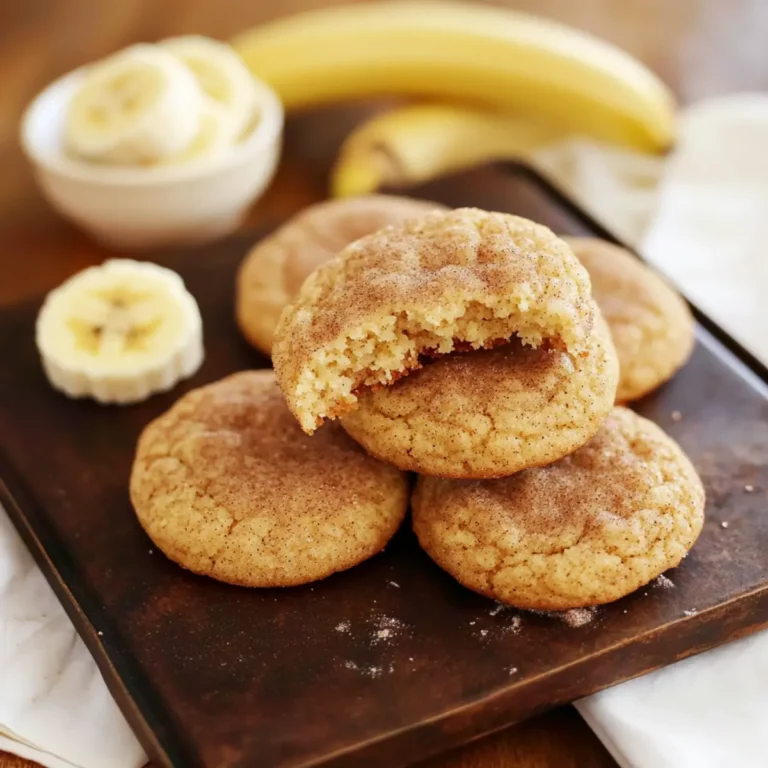 Banana Snickerdoodle Cookies
