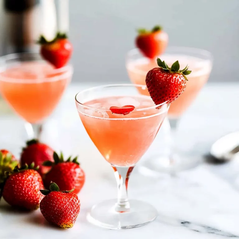 Strawberry Heart Cocktail Garnish Tutorial