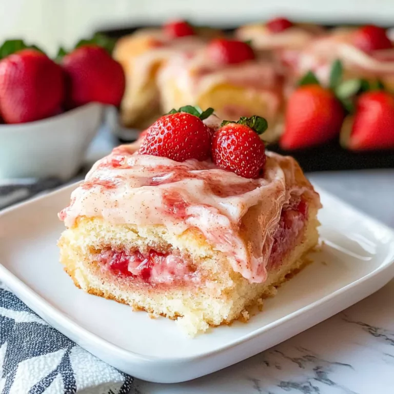 Strawberry Cheesecake Cinnamon Rolls
