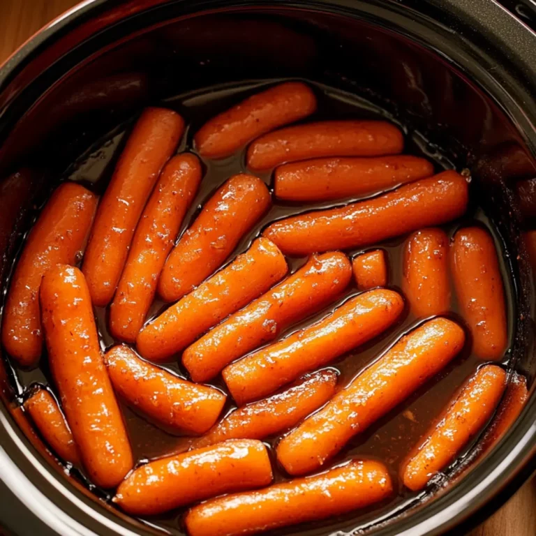 Slow Cooker Maple & Brown Sugar Glazed Carrots