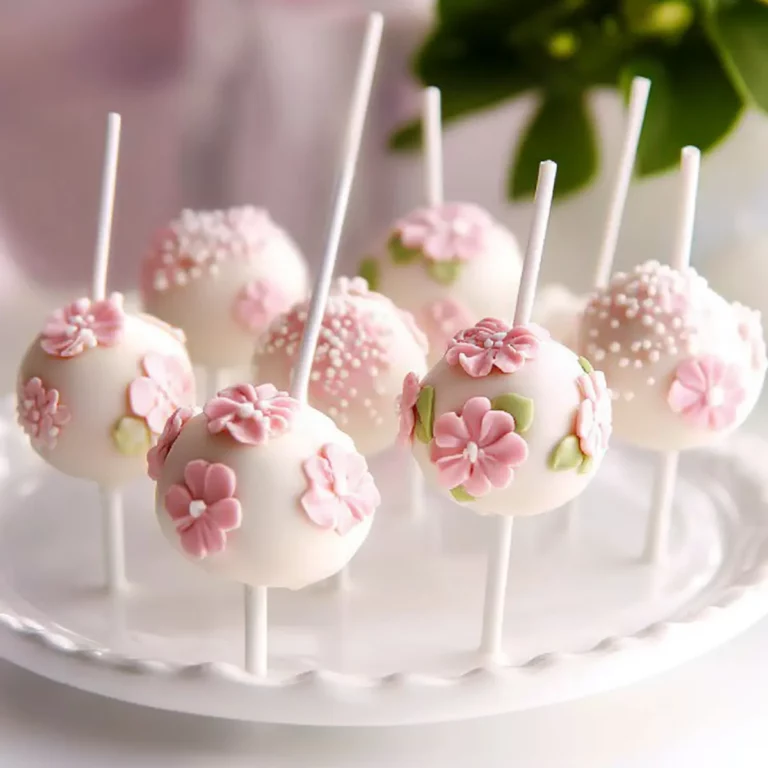 Floral Design Cake Pops