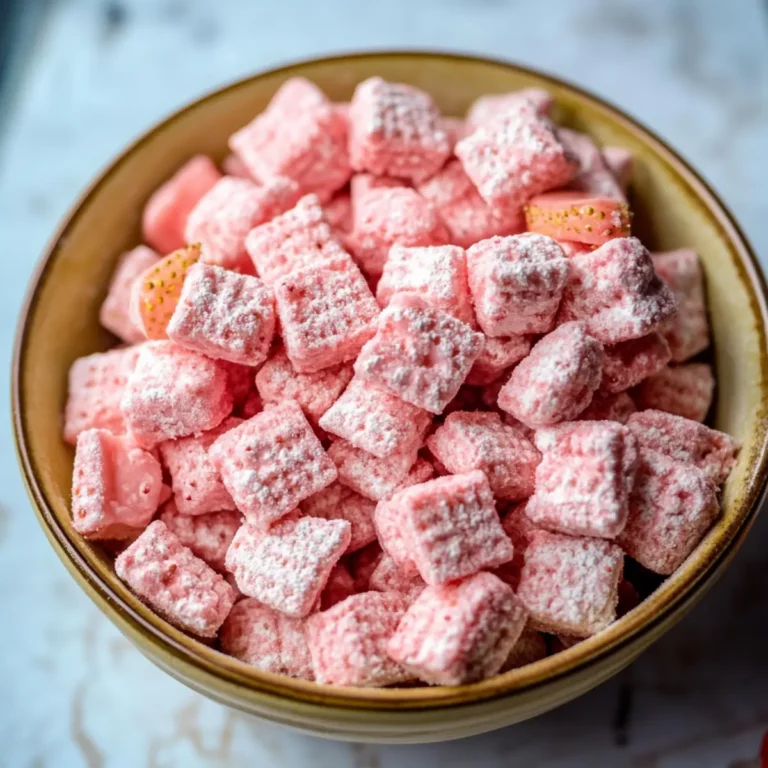 Strawberry Shortcake Muddy Buddies