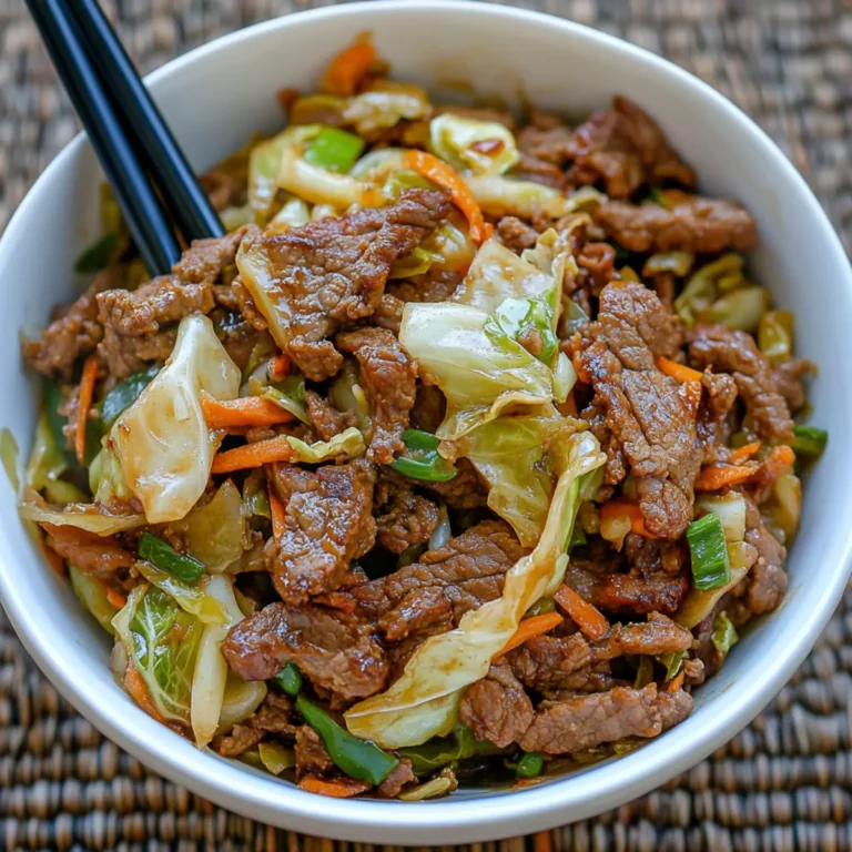 Mongolian minced beef & cabbage