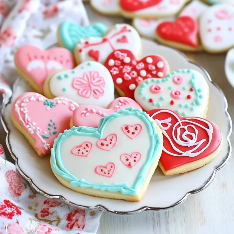 Valentine’s Day Sugar Cookies with Royal Icing